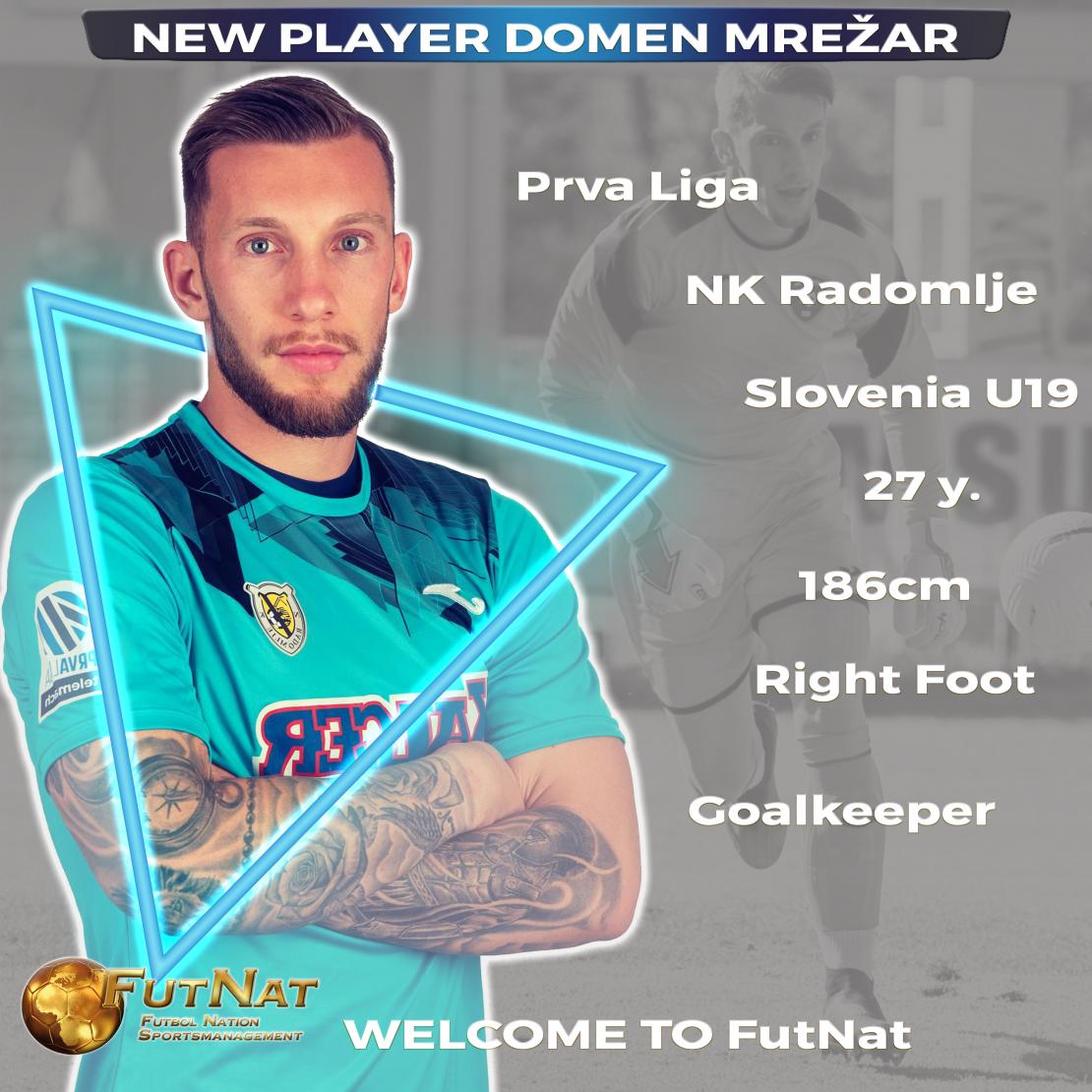 Domen Mrežar nowy zawodnik w FutNat